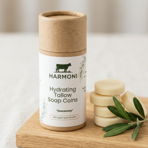 Hydrating tallow soap coins